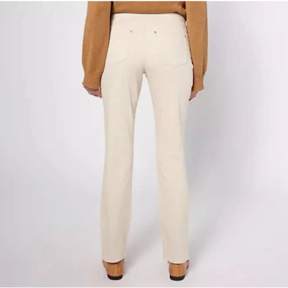 Belle Kim Gravel TripleLuxe Twill Forward Seam Jean-Natural-Tall 14-NEW-A628309 - Picture 2 of 2